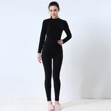 Женское термобелье, тонкая форма, кальсоны, средний высокий воротник, нижнее белье, рубашки+ штаны, колготки, длинный комплект, женская осенняя одежда