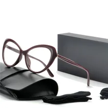 MINCL винного цвета кошка женские очки Модные леопардовые очки оправа женские очки с прозрачными линзами с коробкой NX