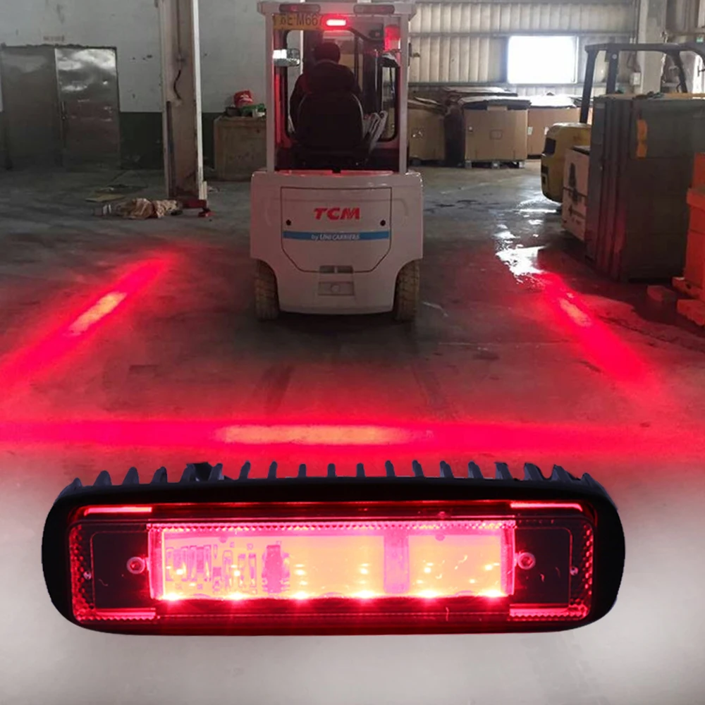 

Forklift Safety Light High Power LED Security Indicator Light for Warehouse Pedestrian Red Danger Warning Spotlights 1pcs