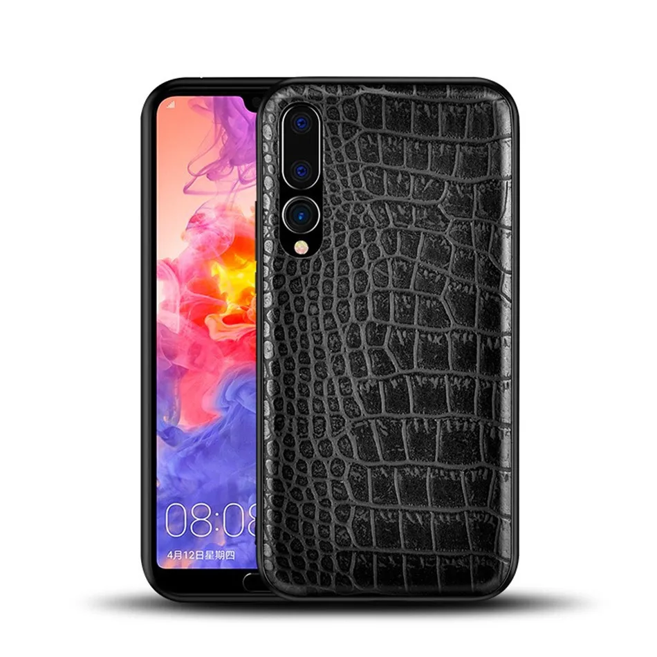 Retro Vintage Crocodile Snake Pattern Case For Huawei P20 Pro Printed PU Leather Soft Luxury Phone Back Cover For Huawei P20 (10)