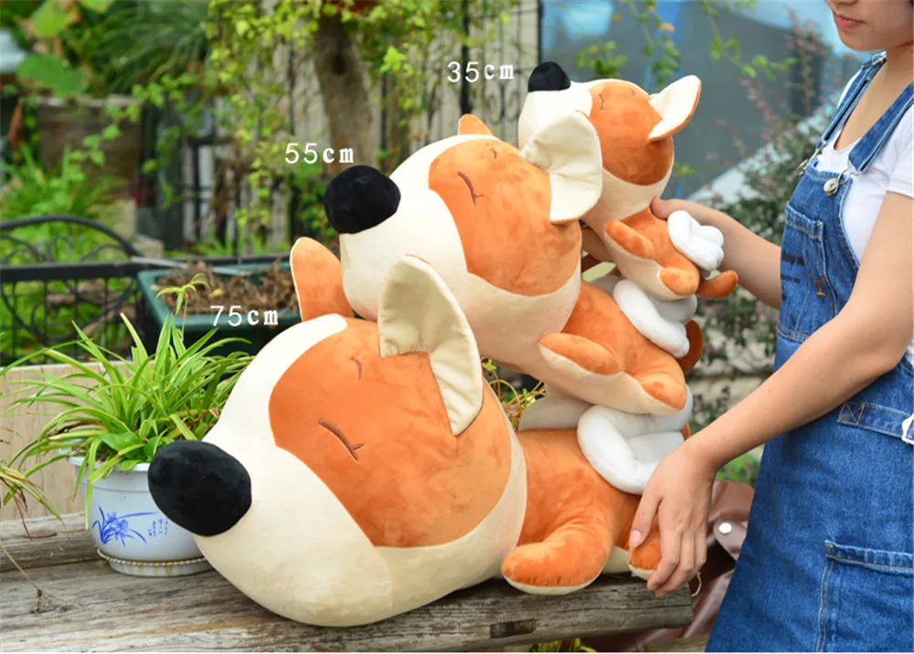 Fancytrader Cartoon Angel Dog Plush Doll Giant Stuffed Animal Dogs with Wings Toy Anime Pillow Gift for Kids 85cm 75cm 55cm 8