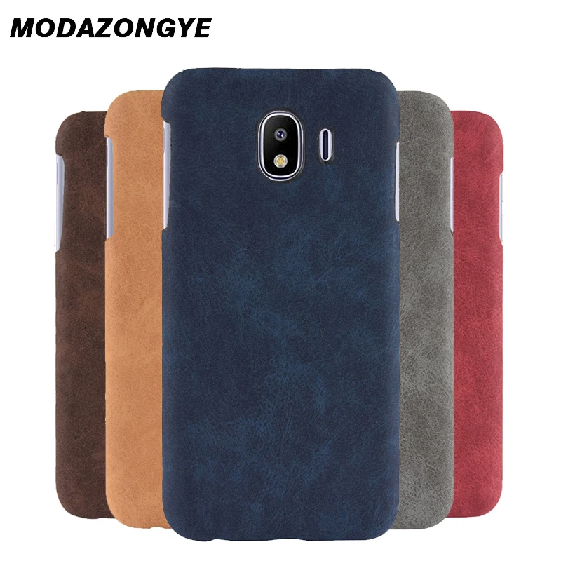 

For Samsung Galaxy J4 2018 Case Samsung J4 2018 Case Hard Back Cover PU Leather Phone Case For Samsung Galaxy J4 2018 J400F Case