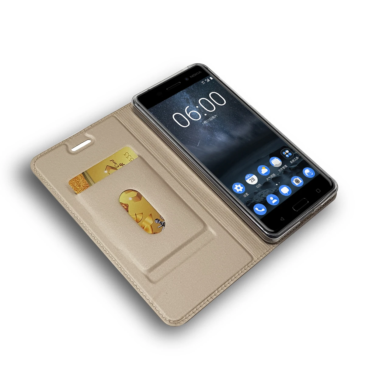 Для Nokia 1 2 3 5 6 7 8 9 чехол s Роскошный кожаный чехол для телефона для Nokia 6 Nokia 7 Plus кошелек закрывающийся чехол