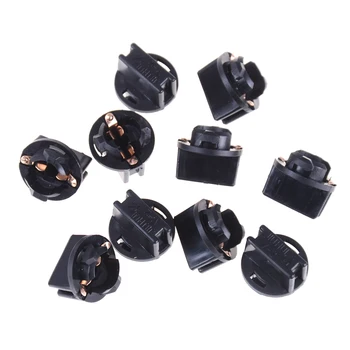 

T10 Socket Dashboard Instrument Panel Socket T10 W5W 168 192 194 Twist Lock Wedge Bases Lamp Dash Bulb Plug 10PCS