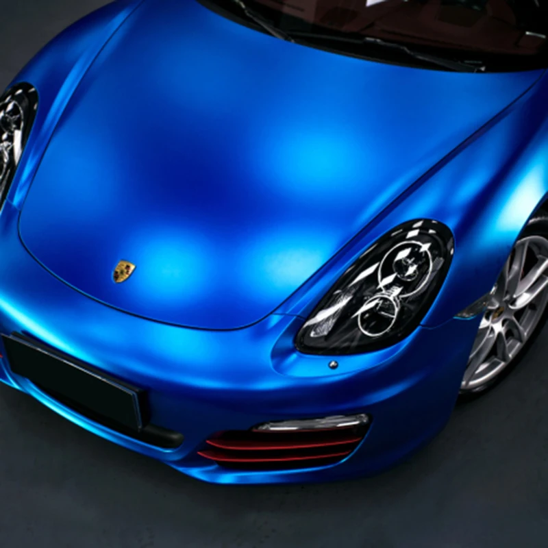 

Matte Metallic car wrap vinyl vinyl wrap motorcycle with Air Bubble 1.52x18m/roll Blue