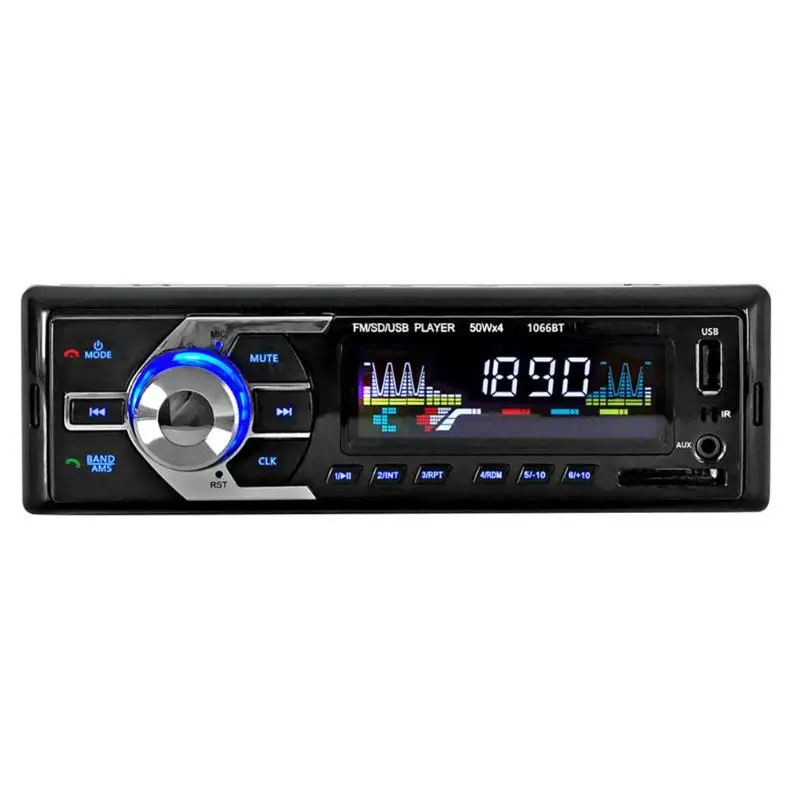 

VODOOL 1 Din Bluetooth Car Radio MP3 Player 12V BT Hands-free Call Auto Stereo Audio MP3 Music Player Support FM USB AUX SD Card