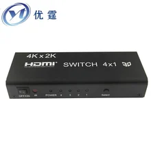 

1.4v 4k HIFI HDMI switcher 4x1 witch 5.1 spdif/Coaxial and 3.5 R/L 4 port switch 1080P 3d AC3/7.1DTS Dolby-trueSupport ARC 46bit