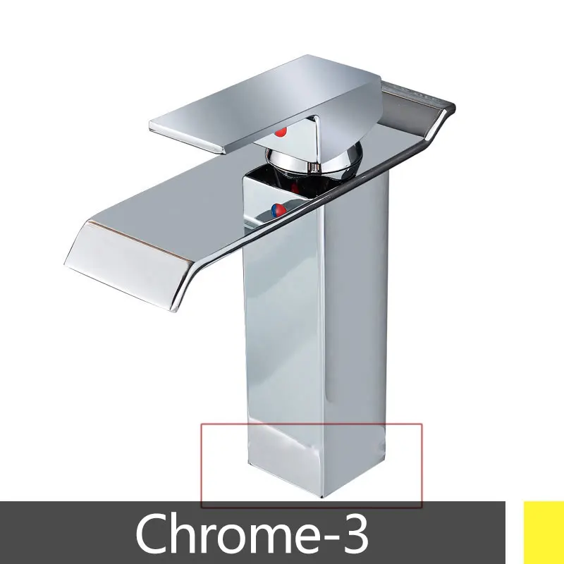Suguword Смесители для ванной комнаты на бортике кран хромированный кран для горячей и холодной воды кран для раковины с одной ручкой кран Bathrom Torneira новая распродажа - Цвет: chrome-3
