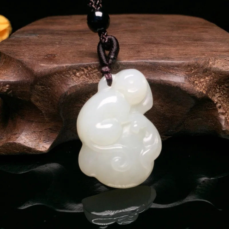 

2019 Boys Rushed Chakra Free Shipping Druzy Reiki Little Monkey Pendant And Tian Baiyu Cartoon Edition Zodiac Necklace Golden