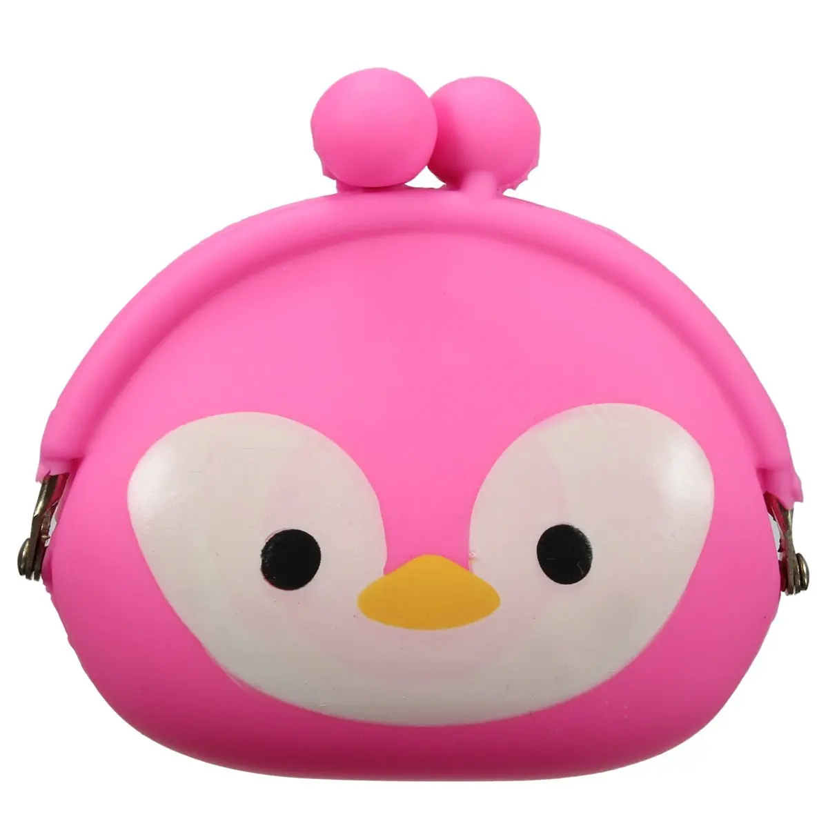 

FGGS-Women Girls Wallet Kawaii Cute Cartoon Animal Silicone Jelly Coin Bag Purse Kids Gift Penguin