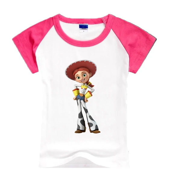 Коллекция 42019 года; детская футболка с героями мультфильма «История игрушек»; европейские, американские уличные летние футболки для девочек с популярным принтом; HHY519AA