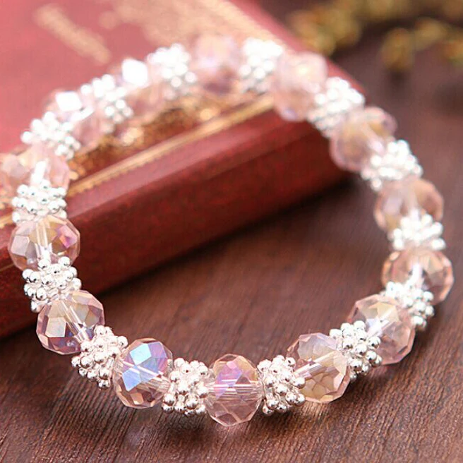 

2019 New bohemia style crystal snow women bracelet jewelry metal in silver,Hot selling Christmas bracelet gifts plated silver