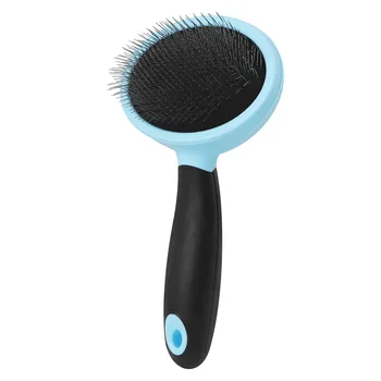 

Pet Beauty wire brush soft bottom stainless steel wire pet Comb pet grooming Air bag type round head wire comb