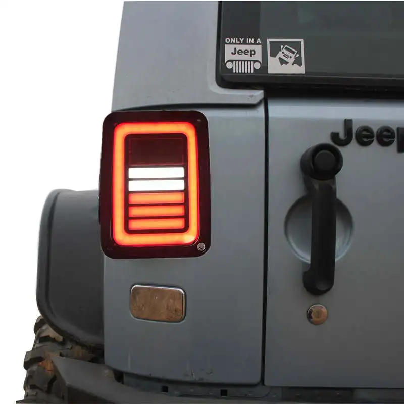 2 шт., светодиодный задний фонарь с сигналом поворота, задние фонари, янтарная стрела для Jeep Wrangler JK 2007-, задний фонарь для Jeep Warngler JK