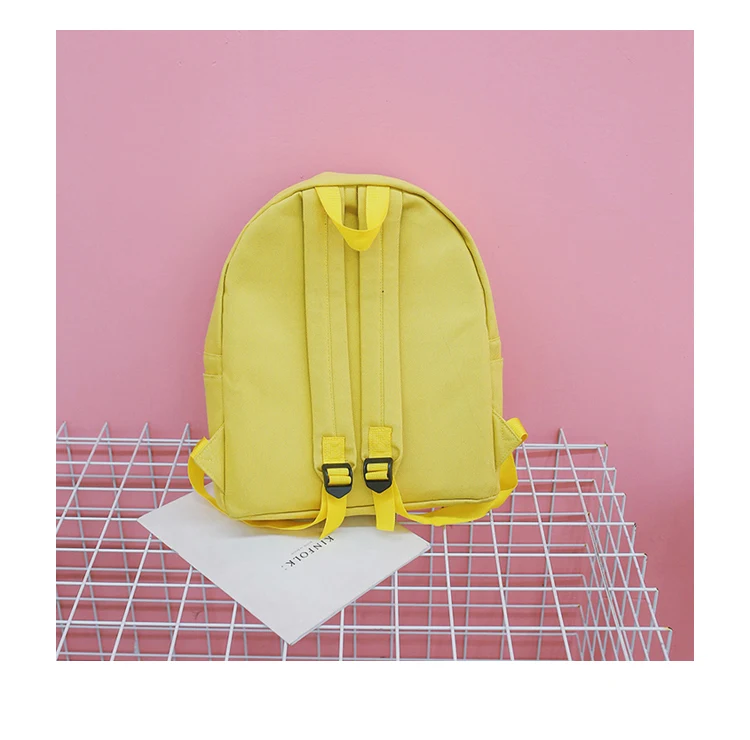 Women Backpack Schoolbag Canvas Cute Dog Embroidery Cotton Fabric Backpack Female Vintage Notebook Backpack For Girls School Bag (78)