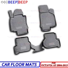 Для Skoda Octavia A5 2004-2013 Автомобильные Коврики Ковры авто коврики пылезащитный Стайлинг Защита интерьера