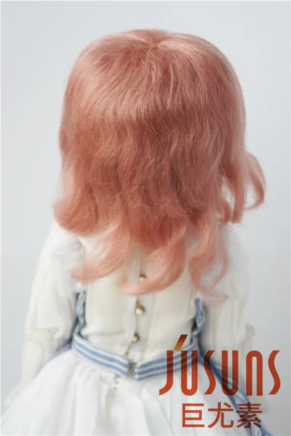 JD044 SD BJD парики из мохера для кукол 1/3 средней длины кудрявая кукла парик Размер 8-9 дюймов волшебный мохер волос для виниловой куклы