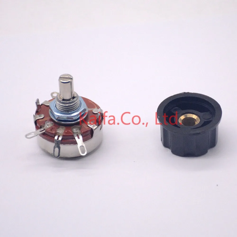 1 ps WTH118-1A 2W 470K ohm Rotary Taper Potentiometer with knob 2 Watts for resistance input solid state relay SSR 1 ps WTH118-1A 2W 470K ohm Rotary Taper Potentiometer with knob 2 Watts for resistance input solid state relay SSR