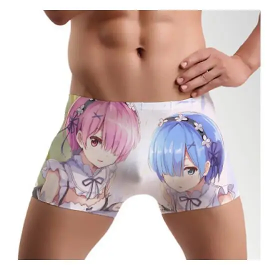 style13 Re: Zero Hajimeru Isekai Seikatsu Ram Rem мужские трусы, мужское нижнее белье, начиная жизнь в другом мире, боксеры, трусы - Цвет: style13