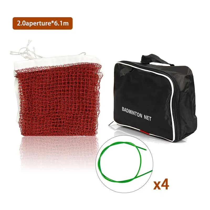 Tennis Badminton Net Nylon Woven Volleyball Net for Indoor Outdoor Garden Lawn Mobile Portable Competition Badminton Net