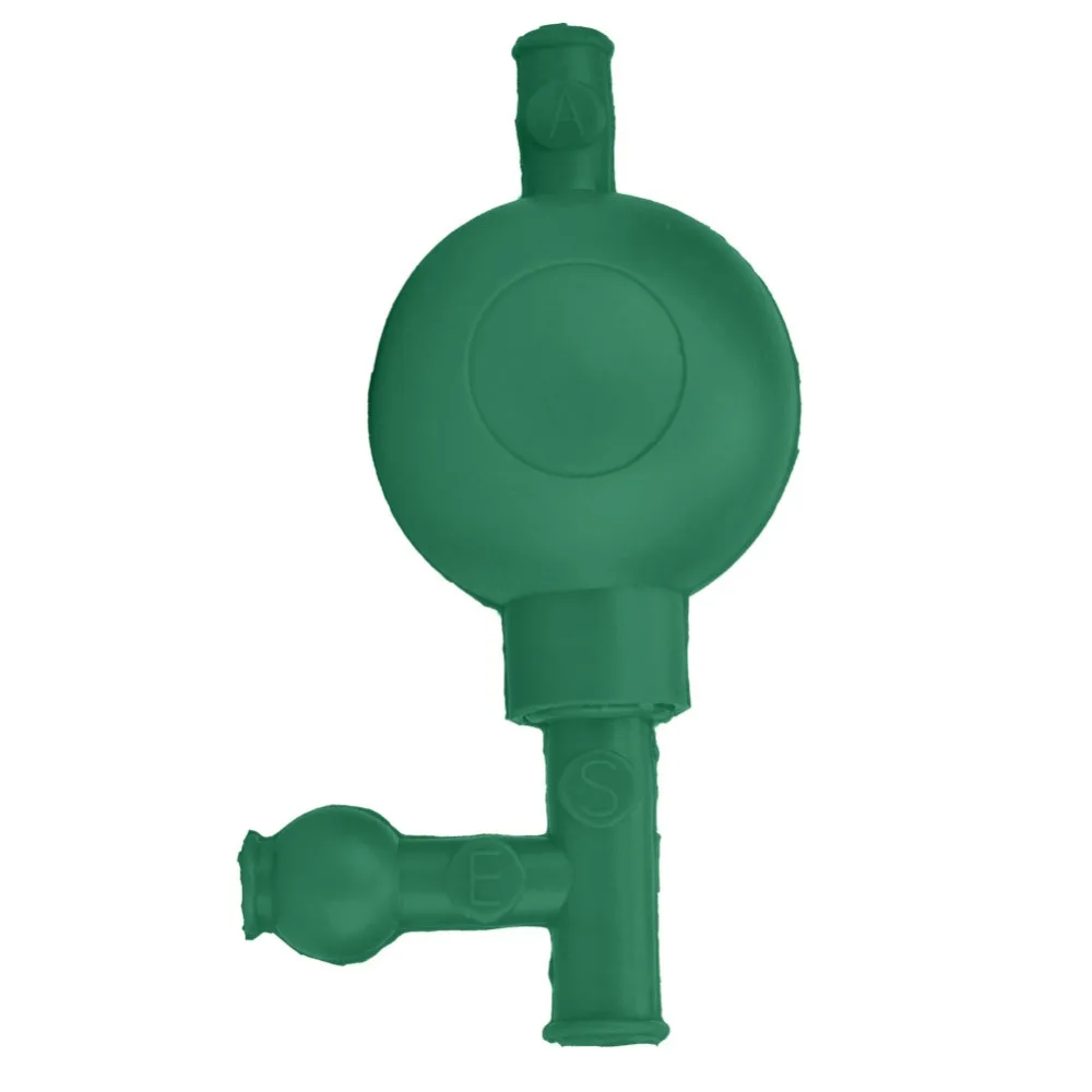 Лабораторная резиновая всасывающая лампа безопасного давления количественный пипетка наполнитель с 3 клапанов красный/зеленый