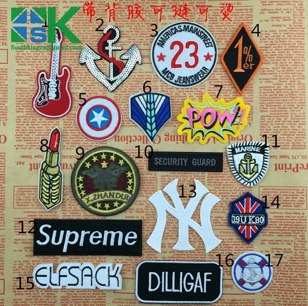2016 Newest design new arrival 1 pcs Items Option Available Fashion Delicate Embroider Badges Clothing Patches DIY Accessory | Дом и сад