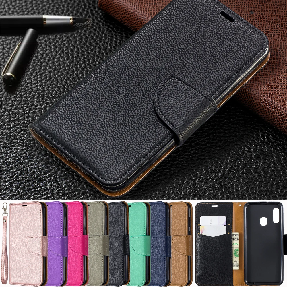 

For Samsung Galaxy A20E Case Flip PU Leather Magnetic Closure Full Protection Book Wallet with Card Slots Stand A20E Phone Case