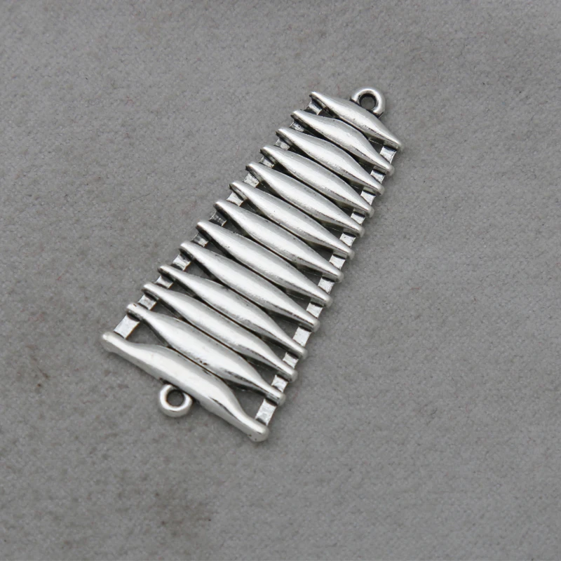 

RAINXTAR Fashion Alloy Musical Instrument Charms 19*39mm 50pcs AAC387