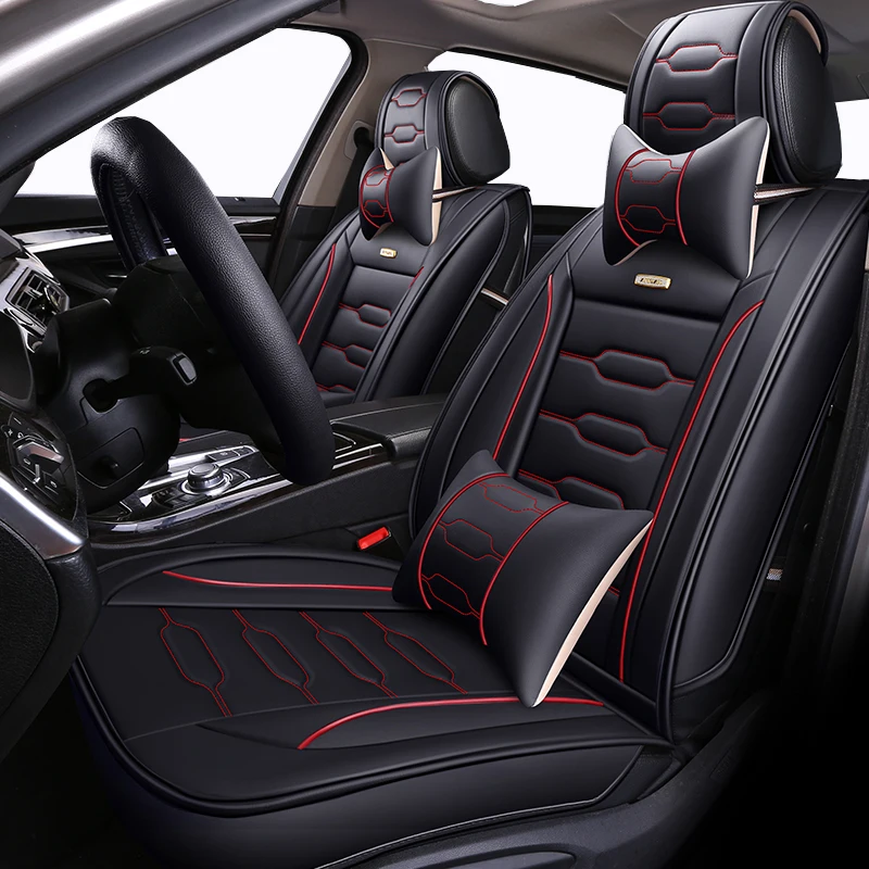 

ETOATUO leather car seat cover For peugeot 206 407 508 308 301 3008 2017 205 106 307 207 406 car accessories seat covers