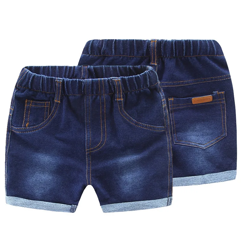 

Baby Boy Shorts Cotton Knit Denim Shorts Children Elasticity Denim Shorts Jeans Boys Clothing Summer Casual Short Pants Knitting