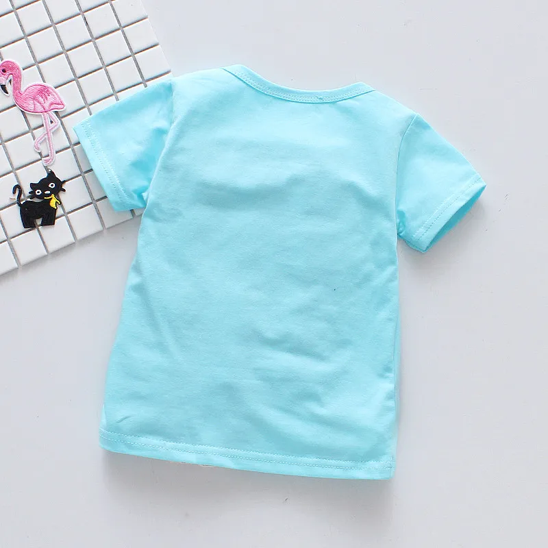 Baby Boy T Shirts Bicycle Pattern Summer Short Sleeve Cotton T Shirt