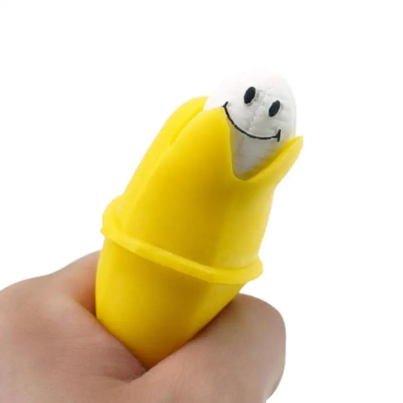 Снятие Стресса декомпрессионные игрушки банан Смешные шалости Squeeze Toy медленно поднимающиеся бананы с счастливым лицом детский подарок
