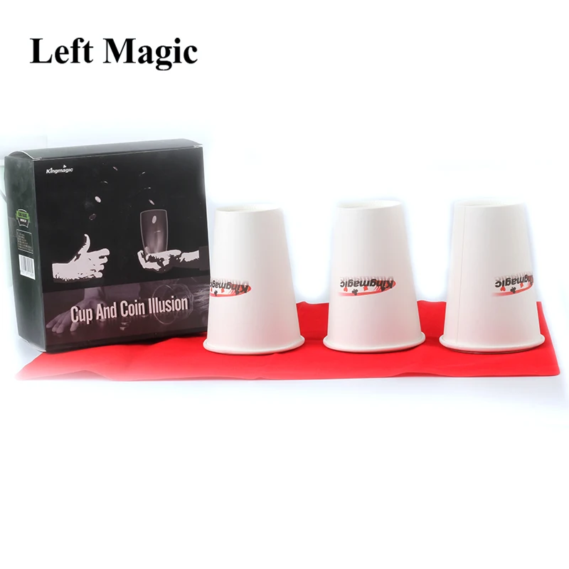 

Cup And Coin Illusions Magic Tricks Coin Cross Magic Props Cup Close Up Stage Magic Accessary Magician Magic Funny Mentalism