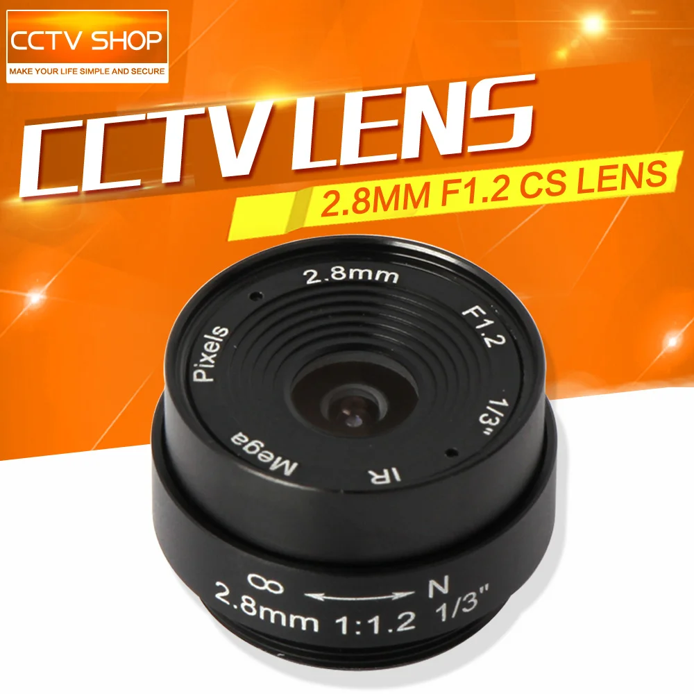 

Board 2.8mm Lens 120 Degree CS Mount Monofocal Manual Iris Lens CCTV Camera Lens For CCTV IP Analog Camera