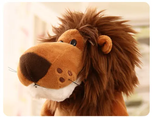 free shipping plush animals jungle tiger leopand lion giraffe toys kids gift birthday Christmas 9