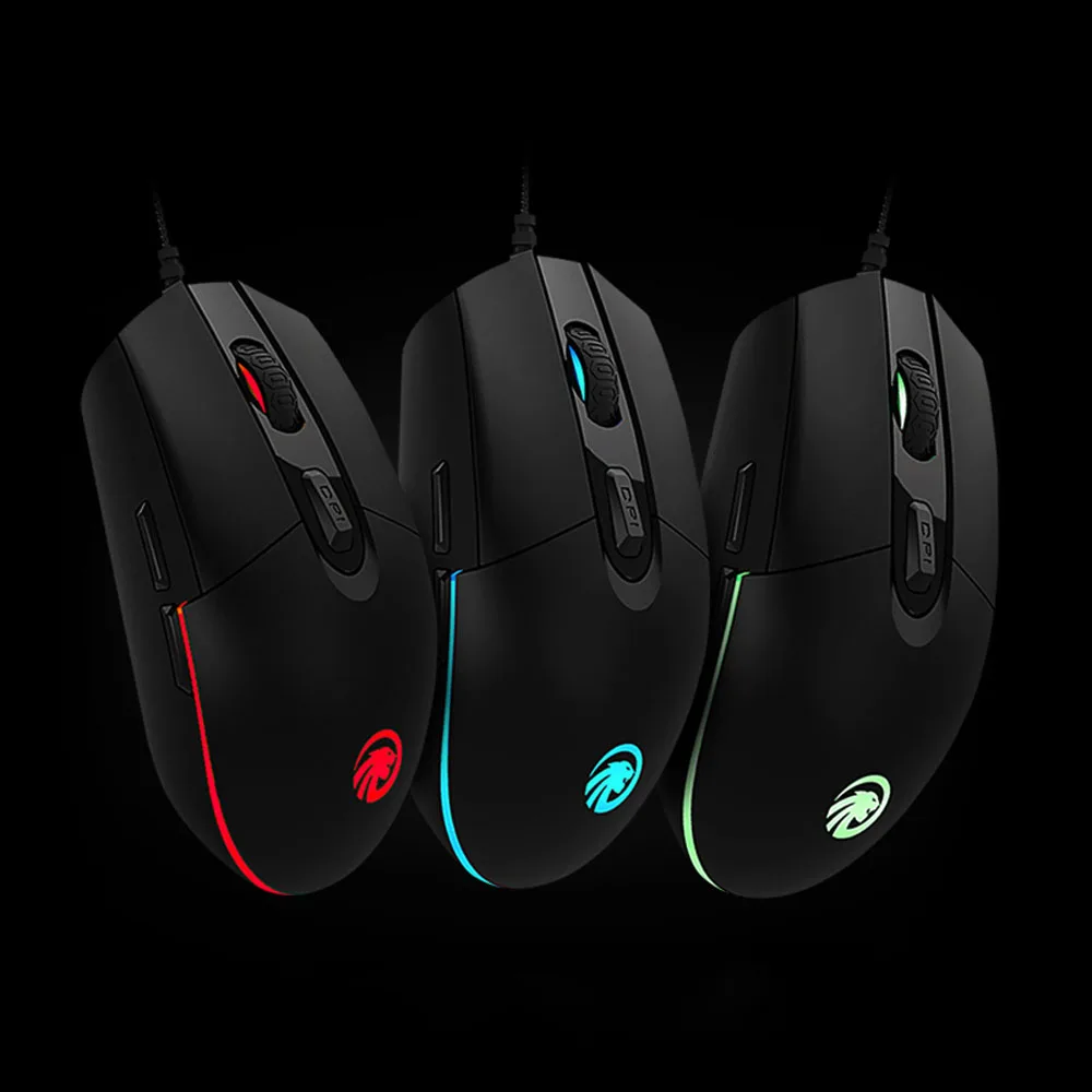 F мышь оптическая игровая проводная геймерская RGB USB для видеоигр игровые мыши