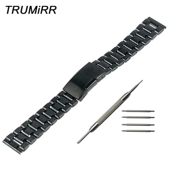 

18mm Stainless Steel Watchband for Huawei Watch Asus ZenWatch 2 (1.45" / 45mm) Women 2015 Smartwatch Band Buckle Bracelet Strap