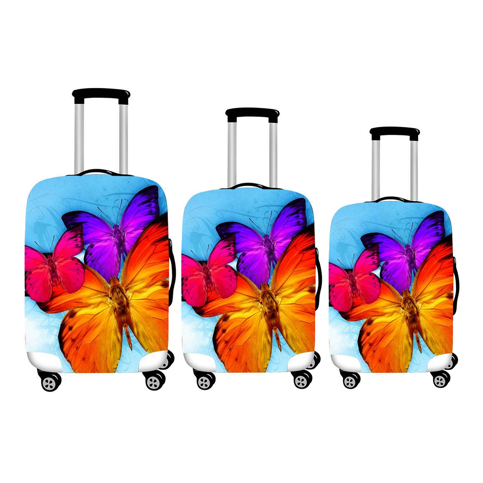 Beautiful Butterfly Rolling Luggage Cover Protective Covers On Suitcase