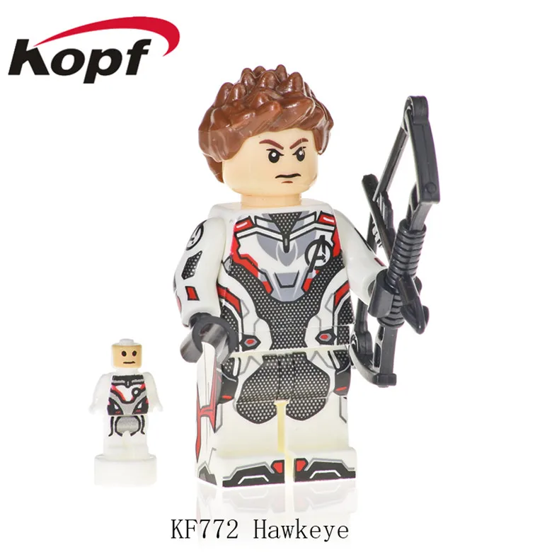 

KF772 Avengers 4 Endgame Bricks Space Suit Figures With Micro Hawkeye Ant-Man Rocket Buliding Blocks Action For Children Toys