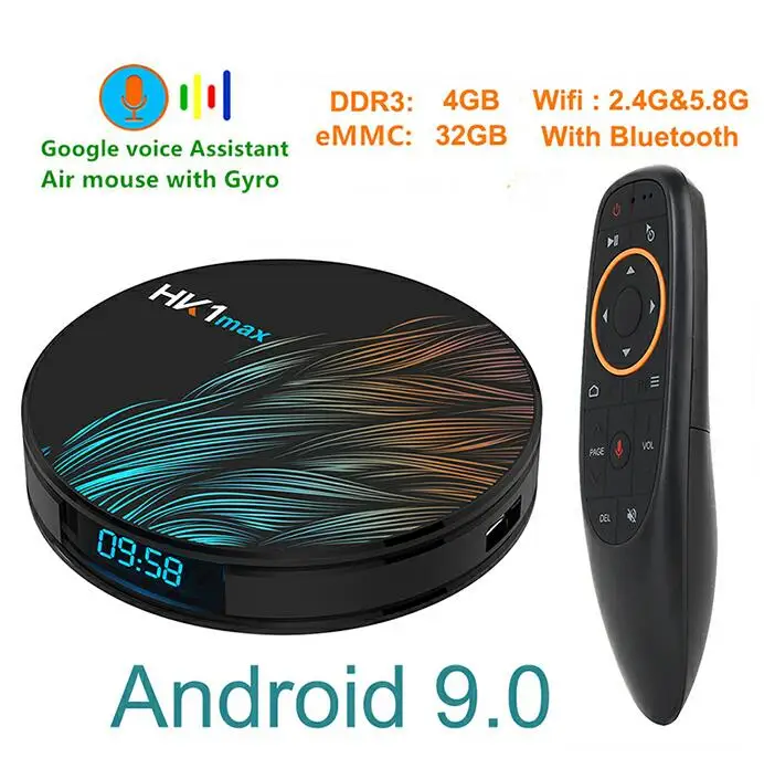 Android 9,0 tv Box 4 Гб 64 Гб Rockchip RK3328 поддержка 1080p 4K USB3.0 Google Play Netflix Youtube Smart Android Box медиаплеер - Цвет: 4G 32G With Voice