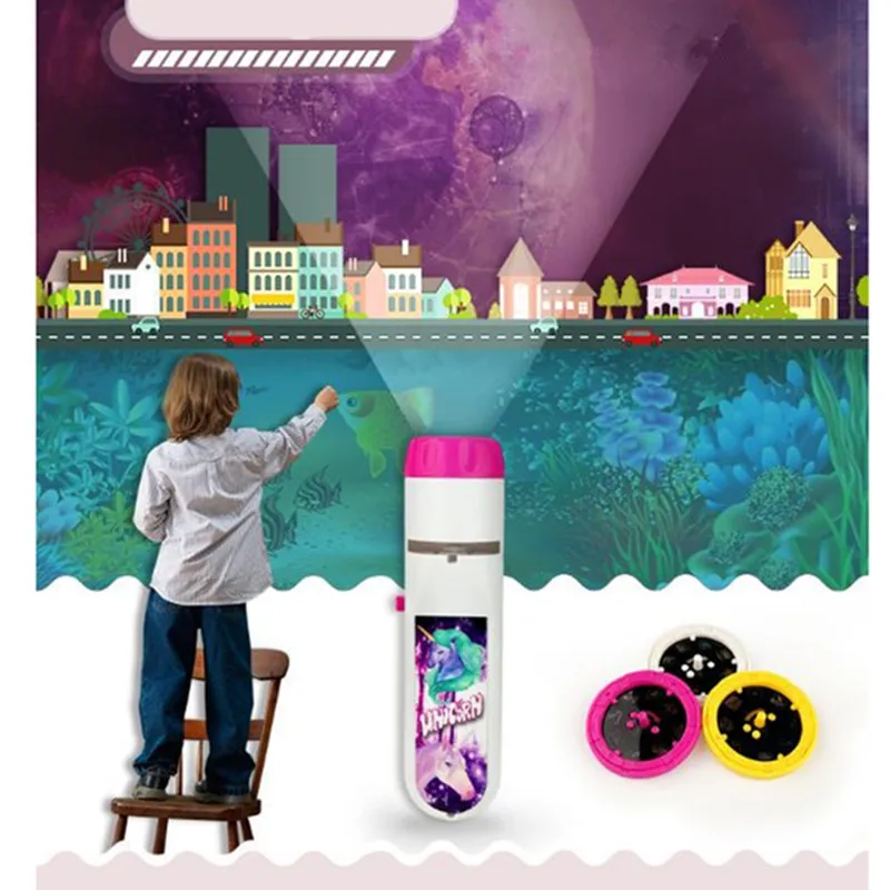 

24 Different designs Rotation Kaleidoscope Magic Changeful Adjustable Fancy Colored Educational Toys For Children Autism Puzzle