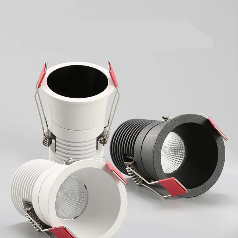 Dimmable led светильник 3 Вт 5 7 12 cob spot 220 В/110 В потолочные встраиваемые светильники
