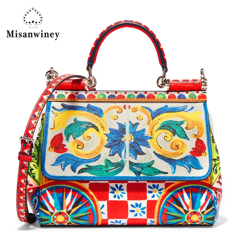

Misanwiney 2017 new European Ladies Leather Leather Handbag Bag Fashion Shoulder Bag Messenger Bag Handbag