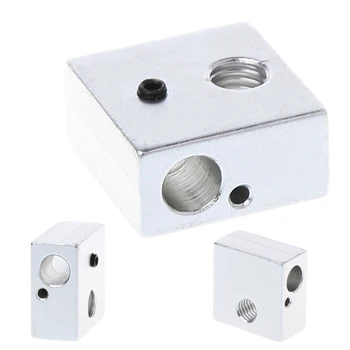 

Aluminium Heating Block 20*20*10mm M6 M3 Thread For Makerbot MK7/MK8 3D Printer
