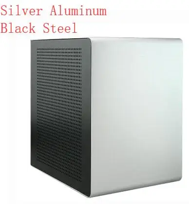 S4 mini-ITX шасси HTPC алюминий - Цвет: AluminumSteel Silver