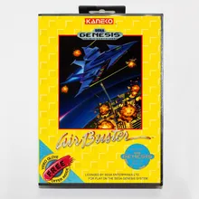16 бит игра Sega Mega Drive картридж с розничной коробкой-Air Buster(aka Aero Blasters) игровая карта для системы Megadrive Genesis