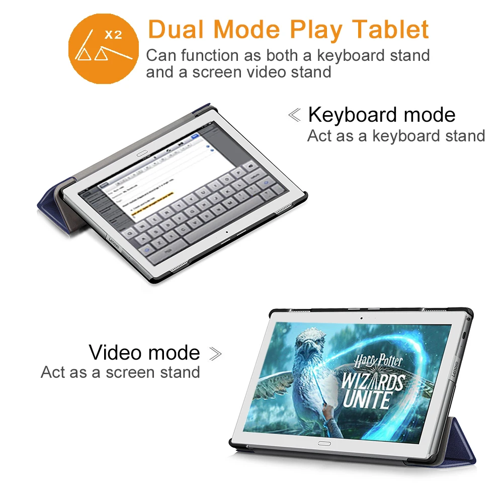 Чехол для Lenovo TAB4 10 Plus TB X704F/N планшет магнитный складной чехол подставка