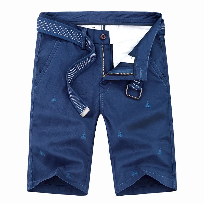 2019 летние новые модные мужские повседневные шорты хлопок тонкий Mid пляжные короткие джоггеры по колено мужские шорты