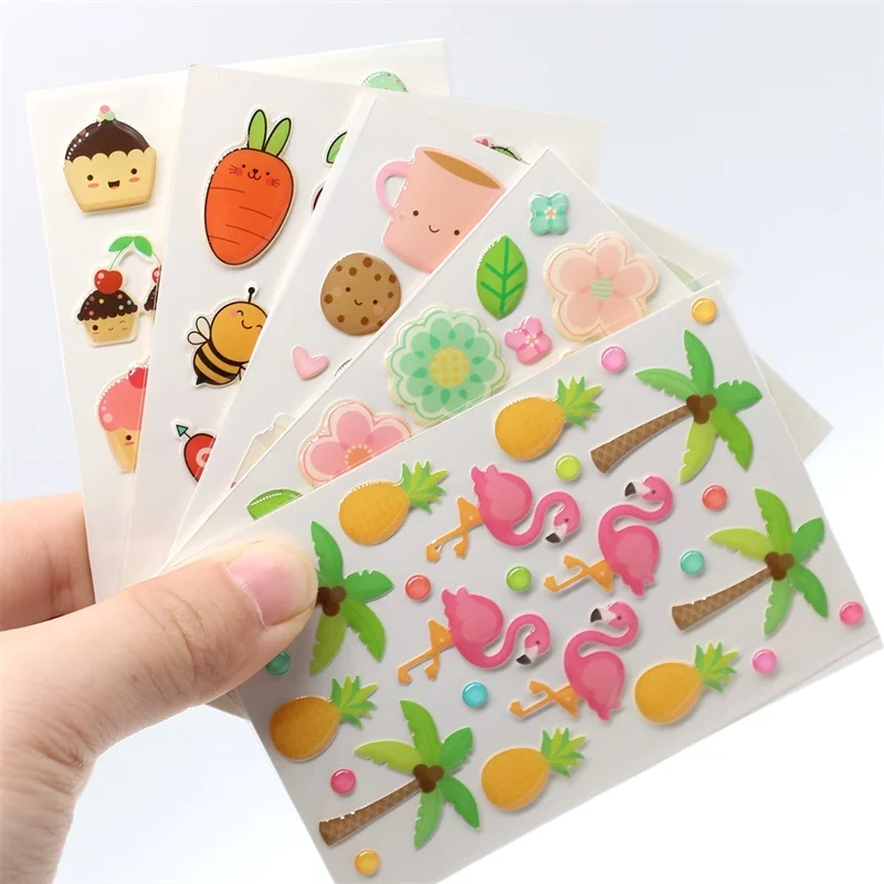 

5pc Cartoon Sugar Sprinkles Self- adhesive Enamel Dots Resin Sticker for Scrapbooking/ DIY Craft/ Card Making Decoration