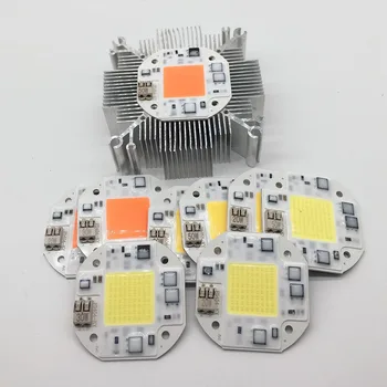 

LED phyto lamp 20W 30W 50W Welding Free COB LED Growing Lamps 110V 220V Full spectrum /white/warm white Matrix For Plants Greenh